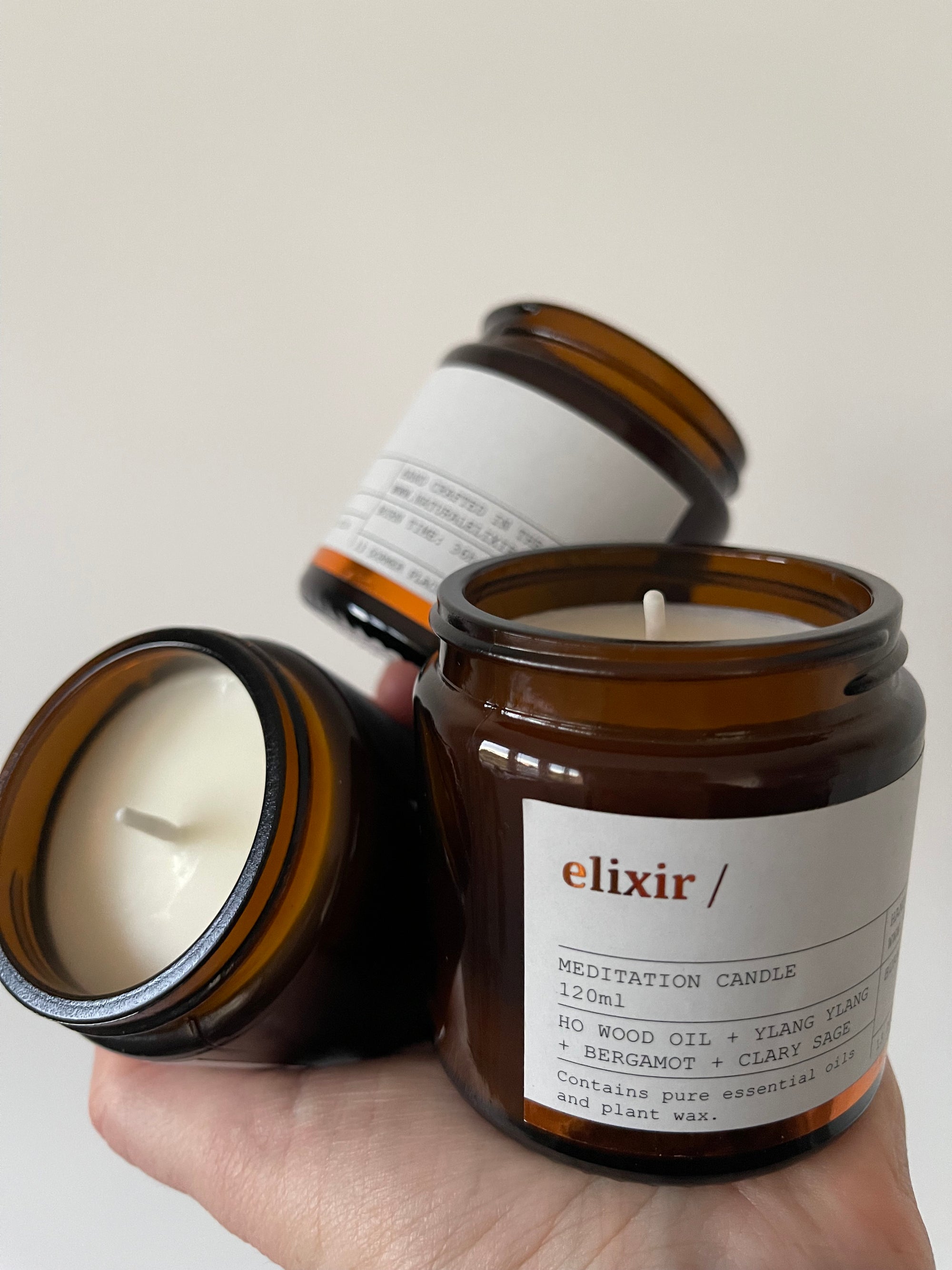 elixir/ natural well being candles