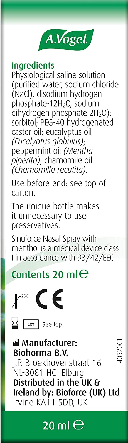 A.VOGEL Sinuforce Nasal Spray with menthol 20ml