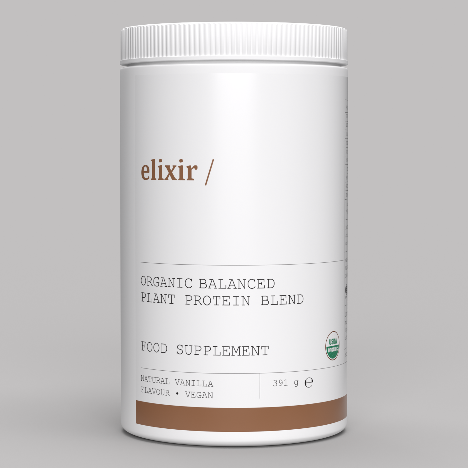 elixir/ Balanced Plant Protein Blend Natural Vanilla Flavour