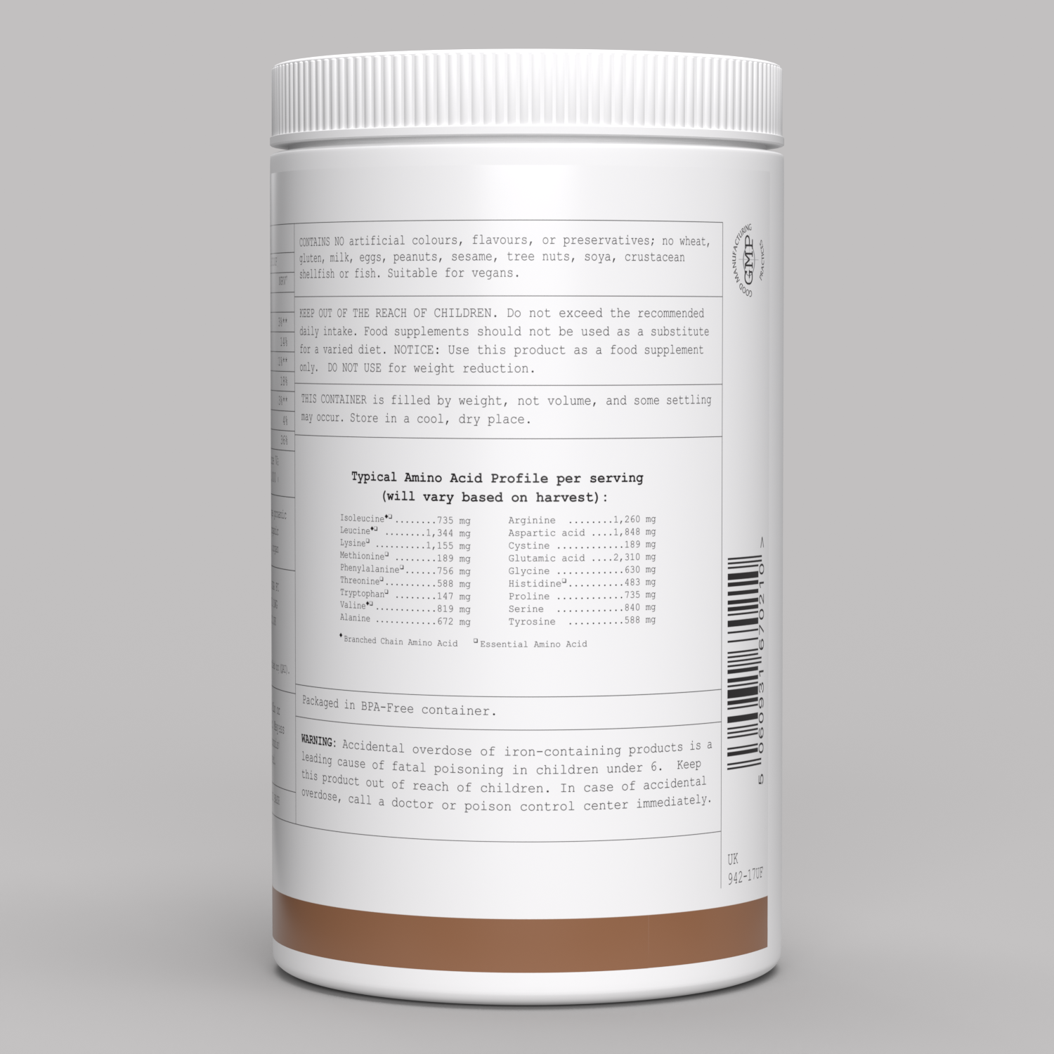 elixir/ Balanced Plant Protein Blend Natural Vanilla Flavour
