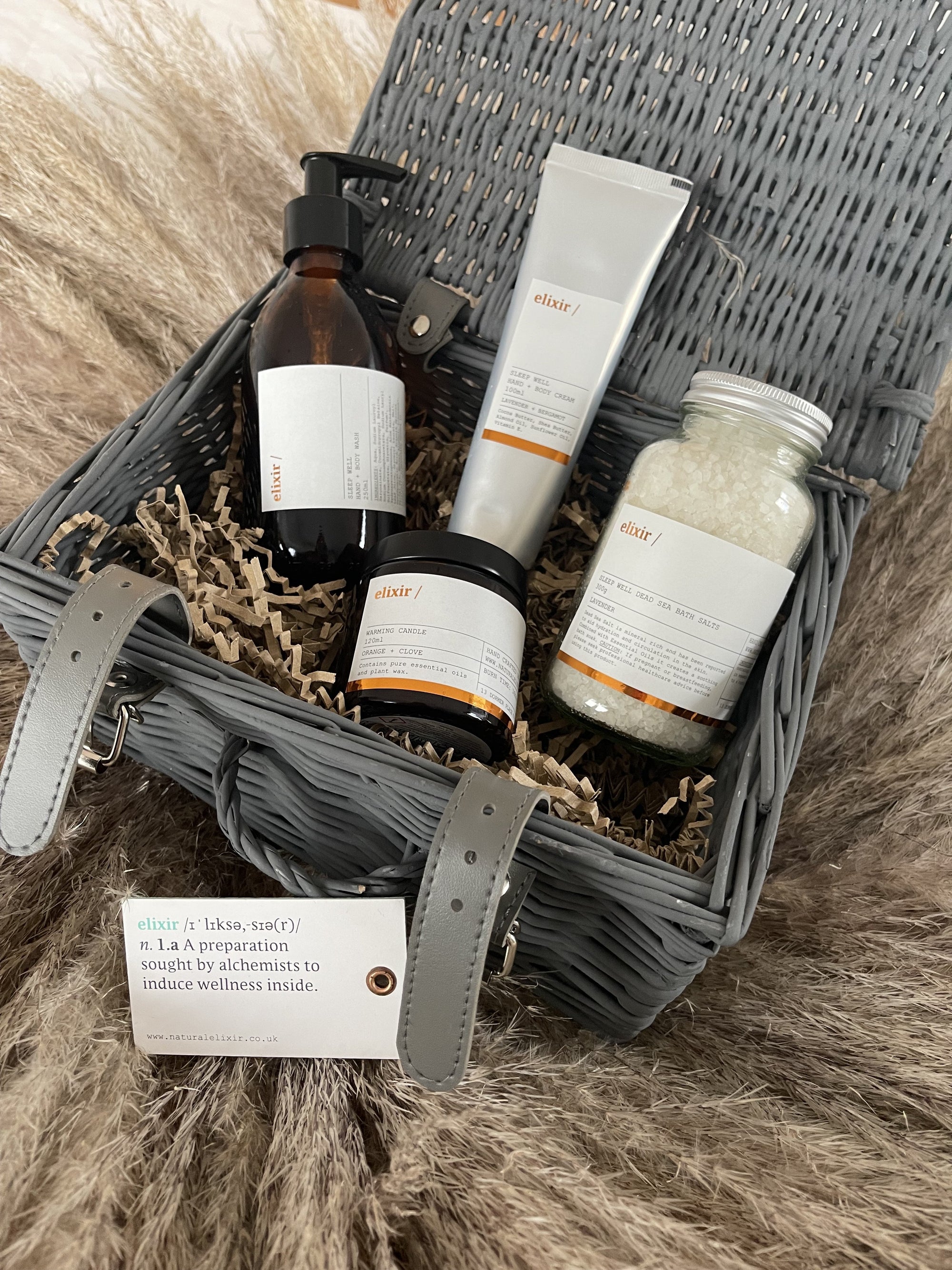 elixir relaxing gift hamper - with elixir products