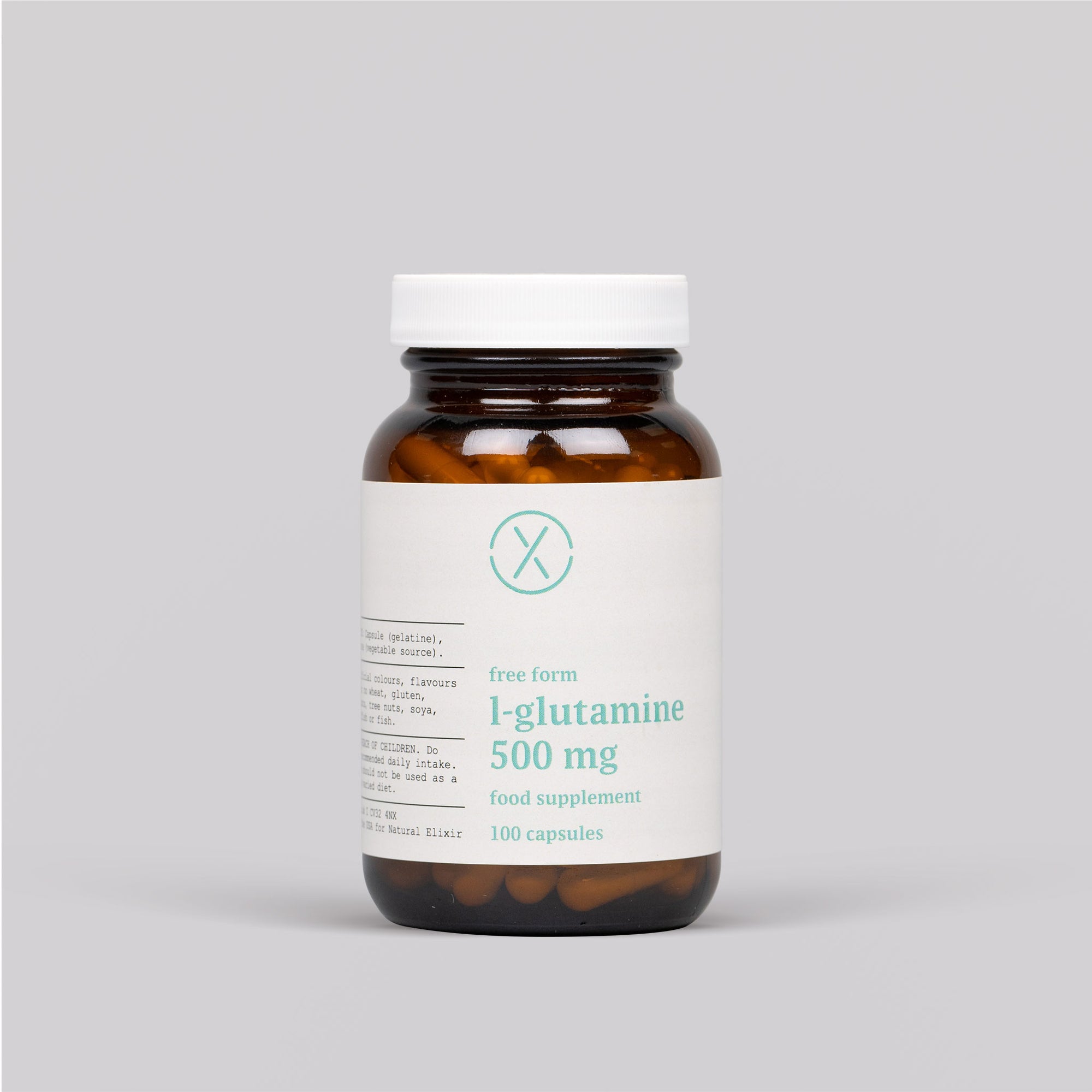 Elixir L-Glutamine 500 mg 100 Capsules