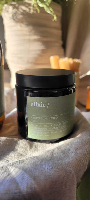 elixir/ Natural Meditation Candle Small 125ml