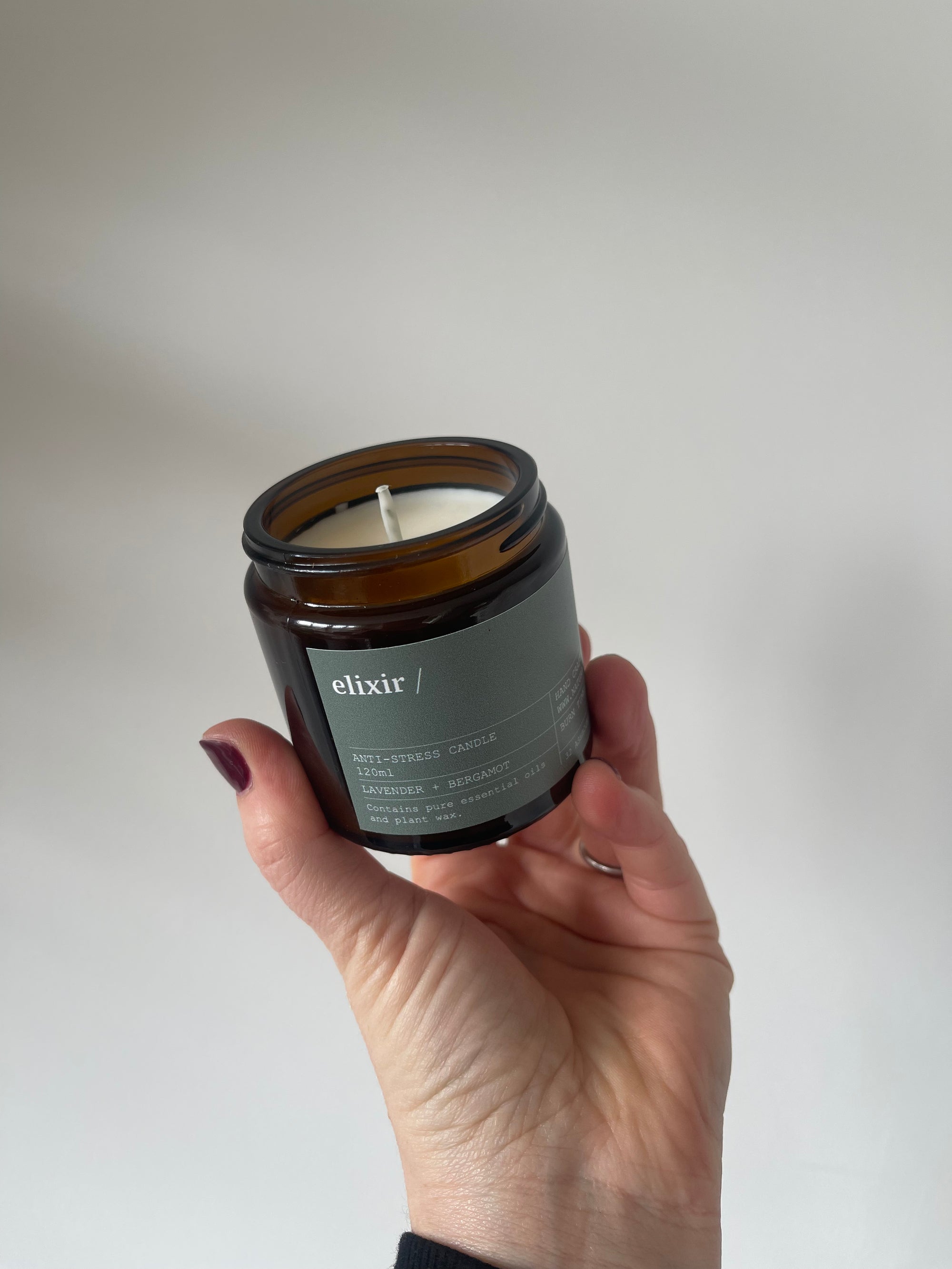 elixir/ Natural Anti-stress Candle Small 125ml