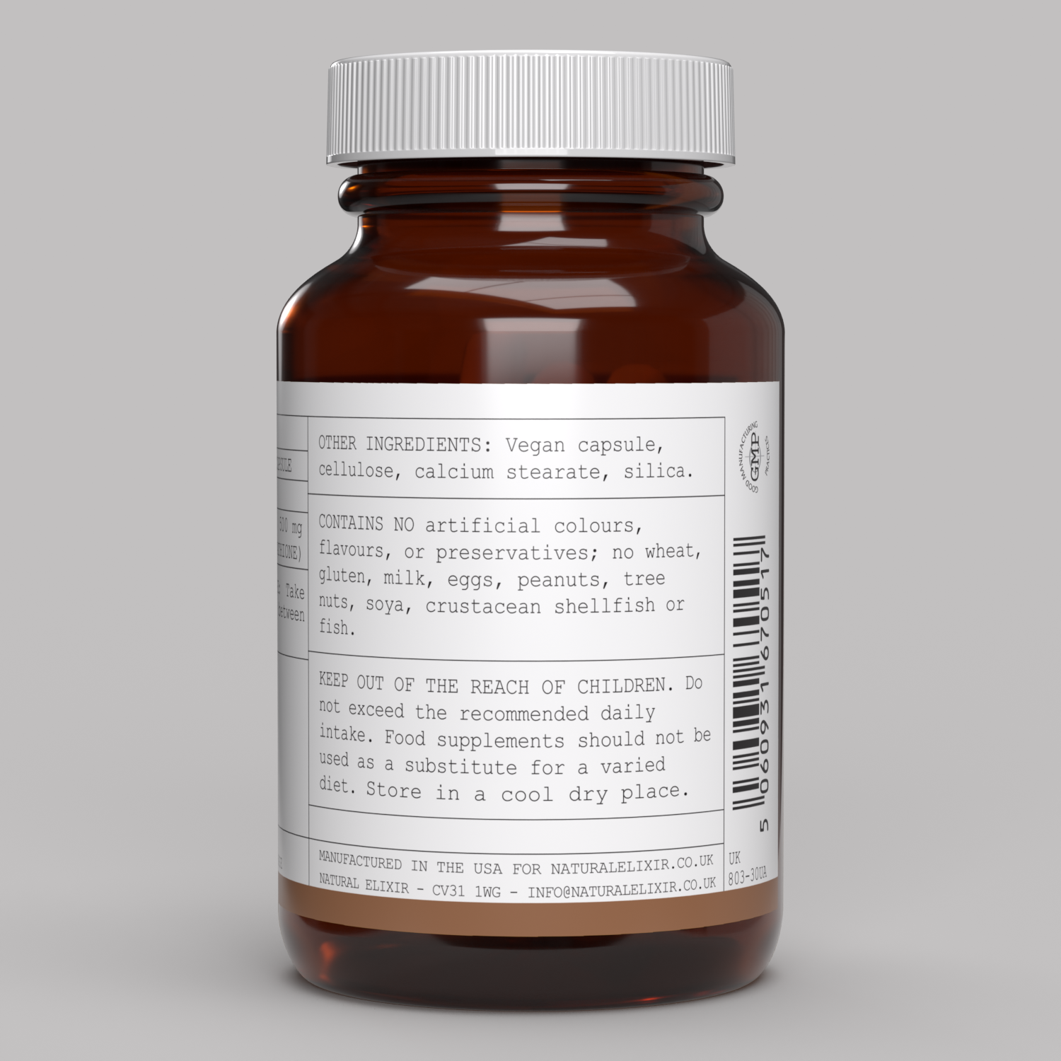 elixir/ Glutathione 30 Vegan Capsules