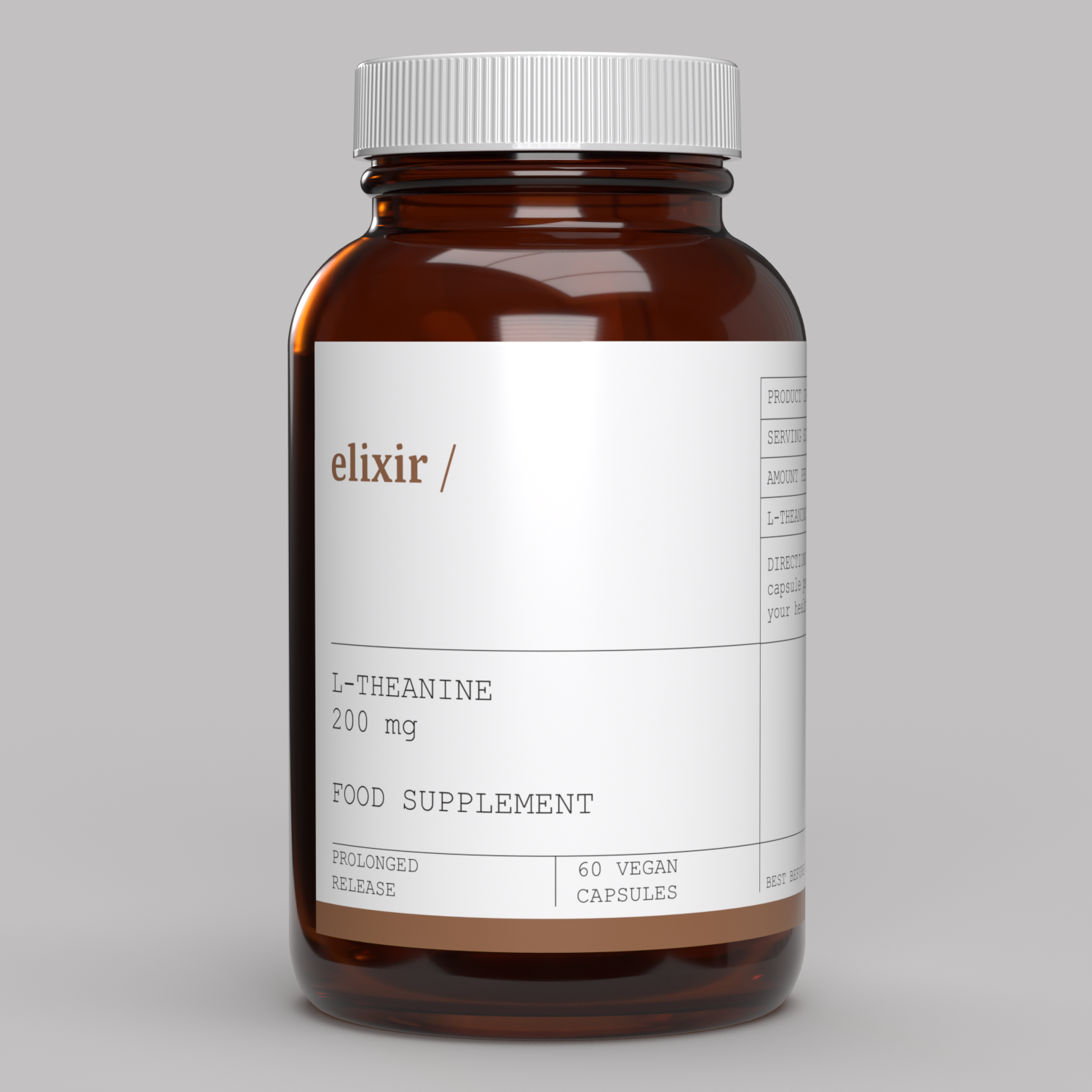 elixir/ L-Theanine 200 mg 60 Veg Caps