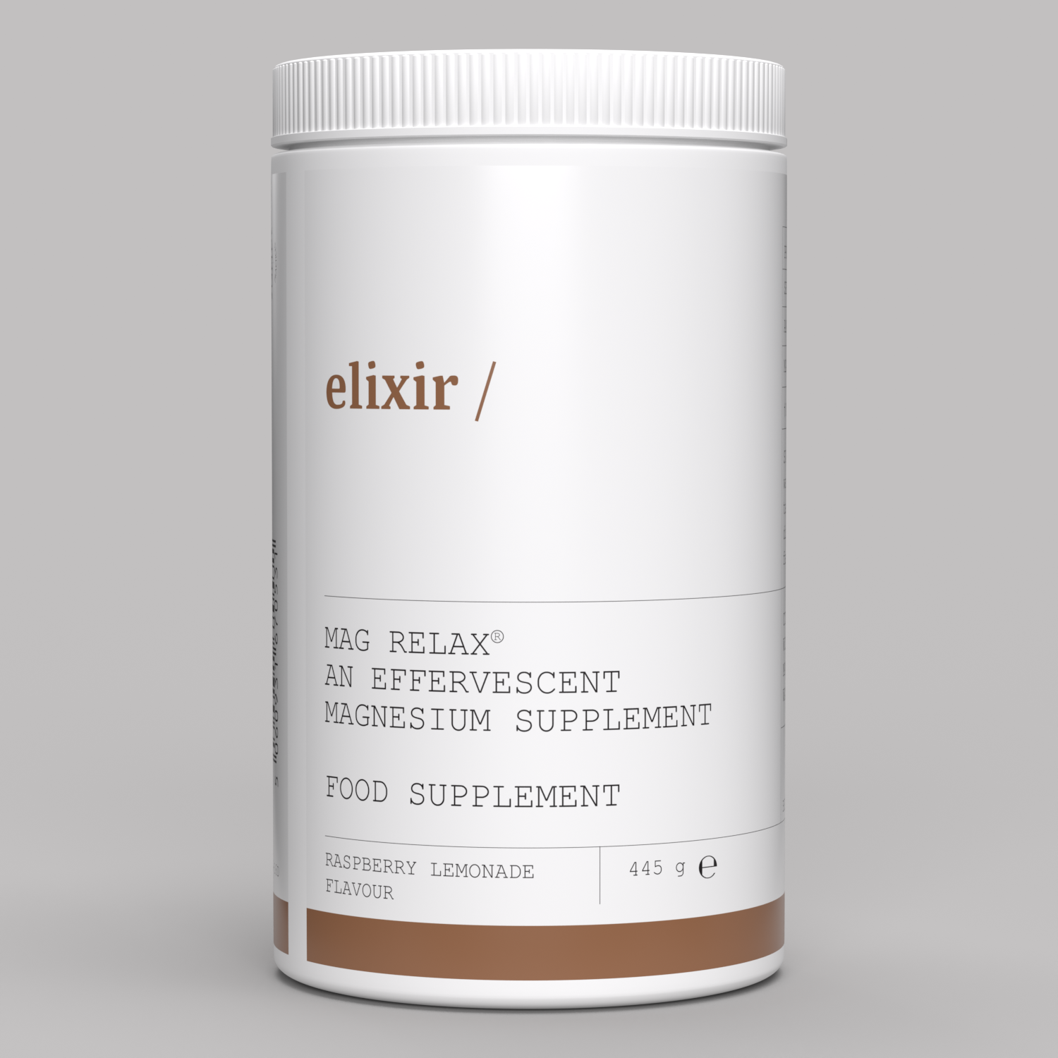 elixir/ Magnesium Relax Powder- Raspberry Lemonade Flavour 445g