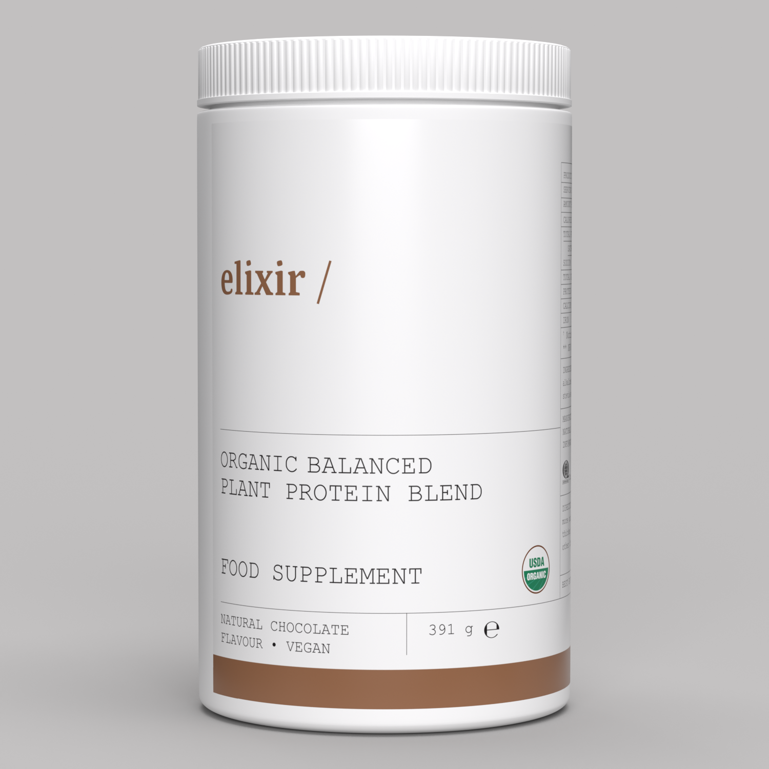 elixir/ Balanced Plant Protein Blend Natural Chocolate Flavour 391g