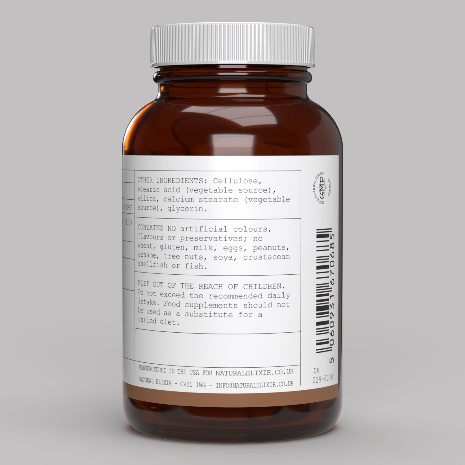 elixir/ Pantothenic Acid 500 mg Veg 60 Tablets