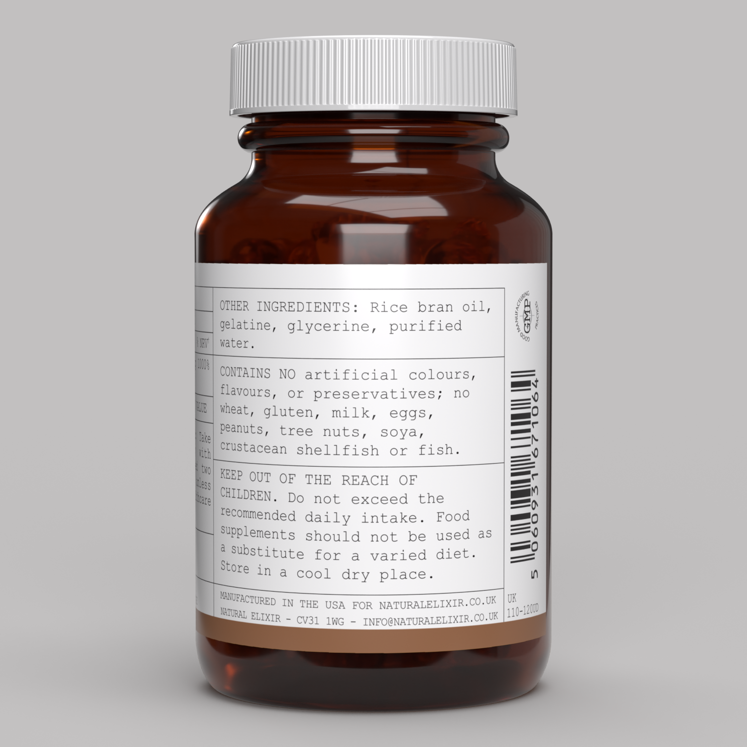 elixir/ Vitamin D3 2,000 IU 120 Softgels