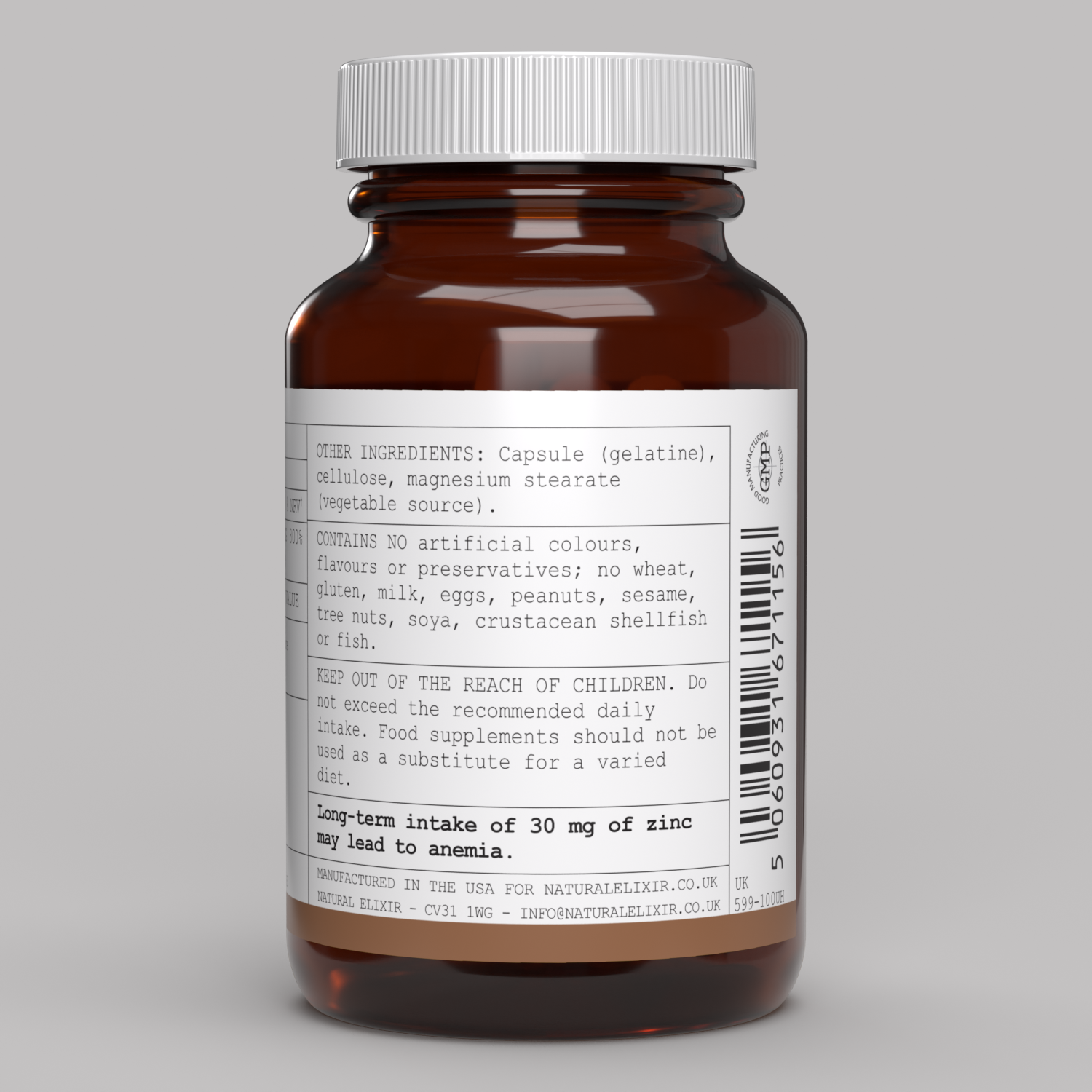 elixir/ Zinc Picolinate 100 Capsules