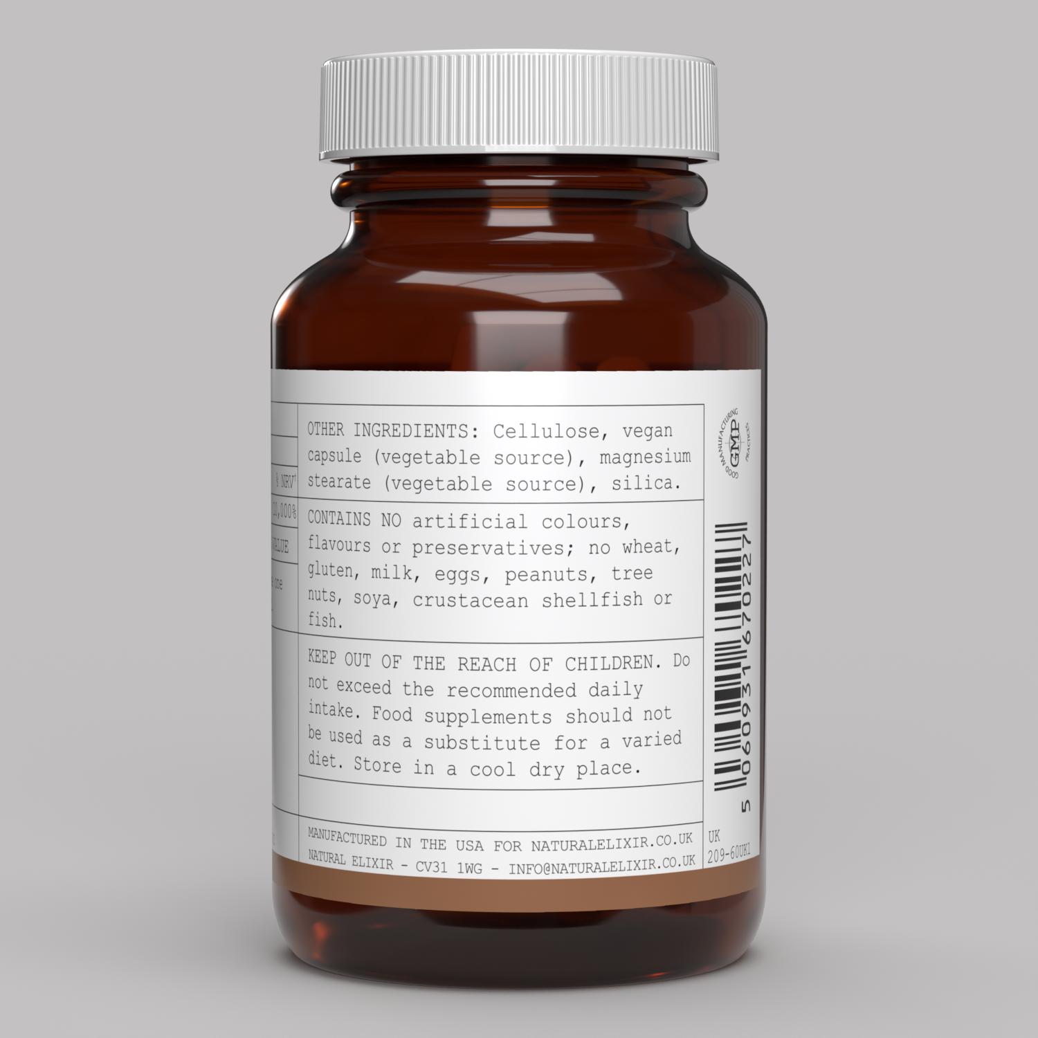 elixir/ Biotin 5,000 mcg 60 Vegan Caps