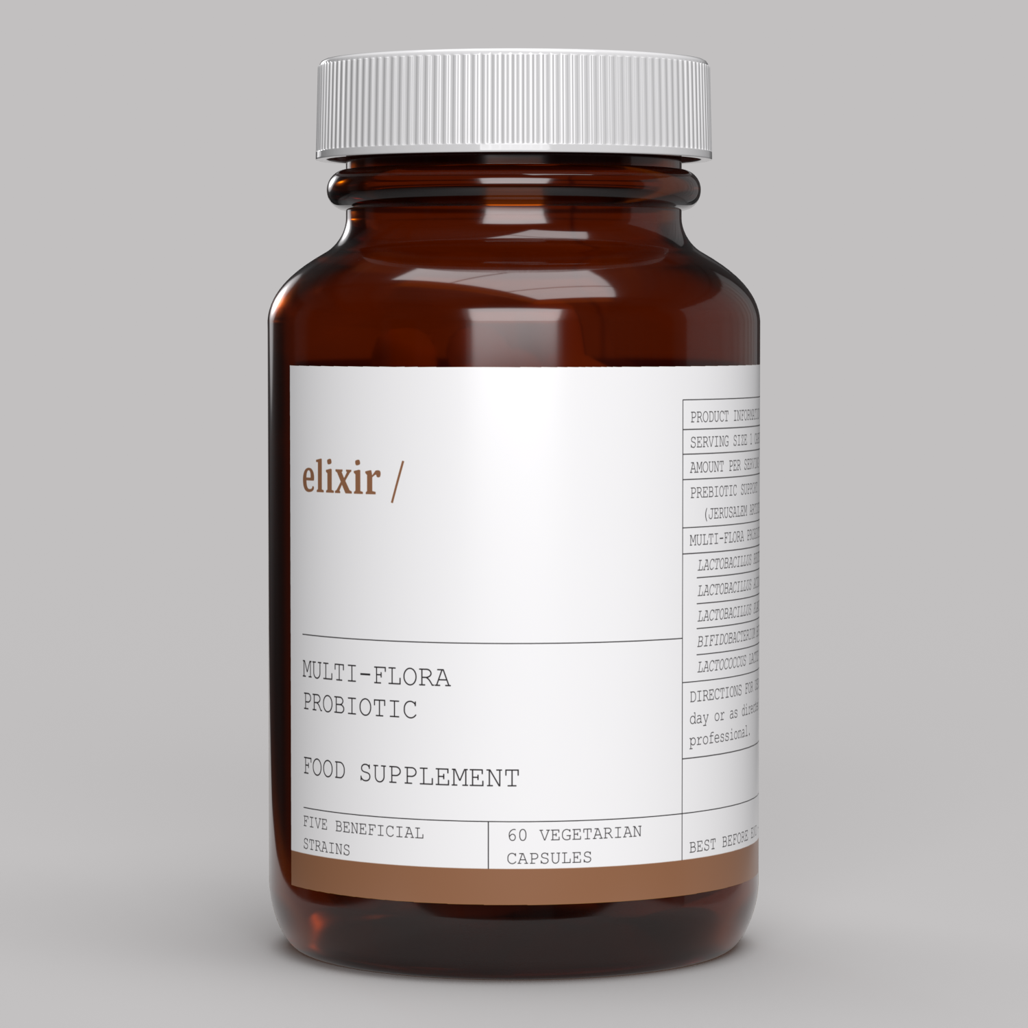elixir/ Multi-Flora Probiotic 60 Veg Caps
