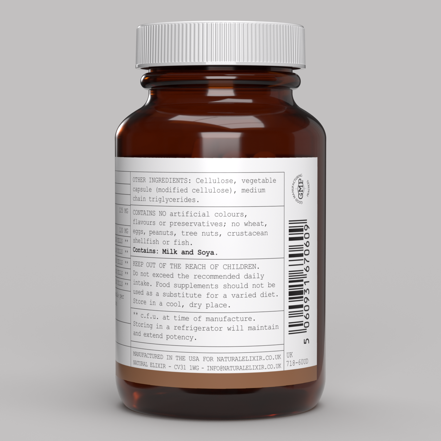 elixir/ Multi-Flora Probiotic 60 Veg Caps