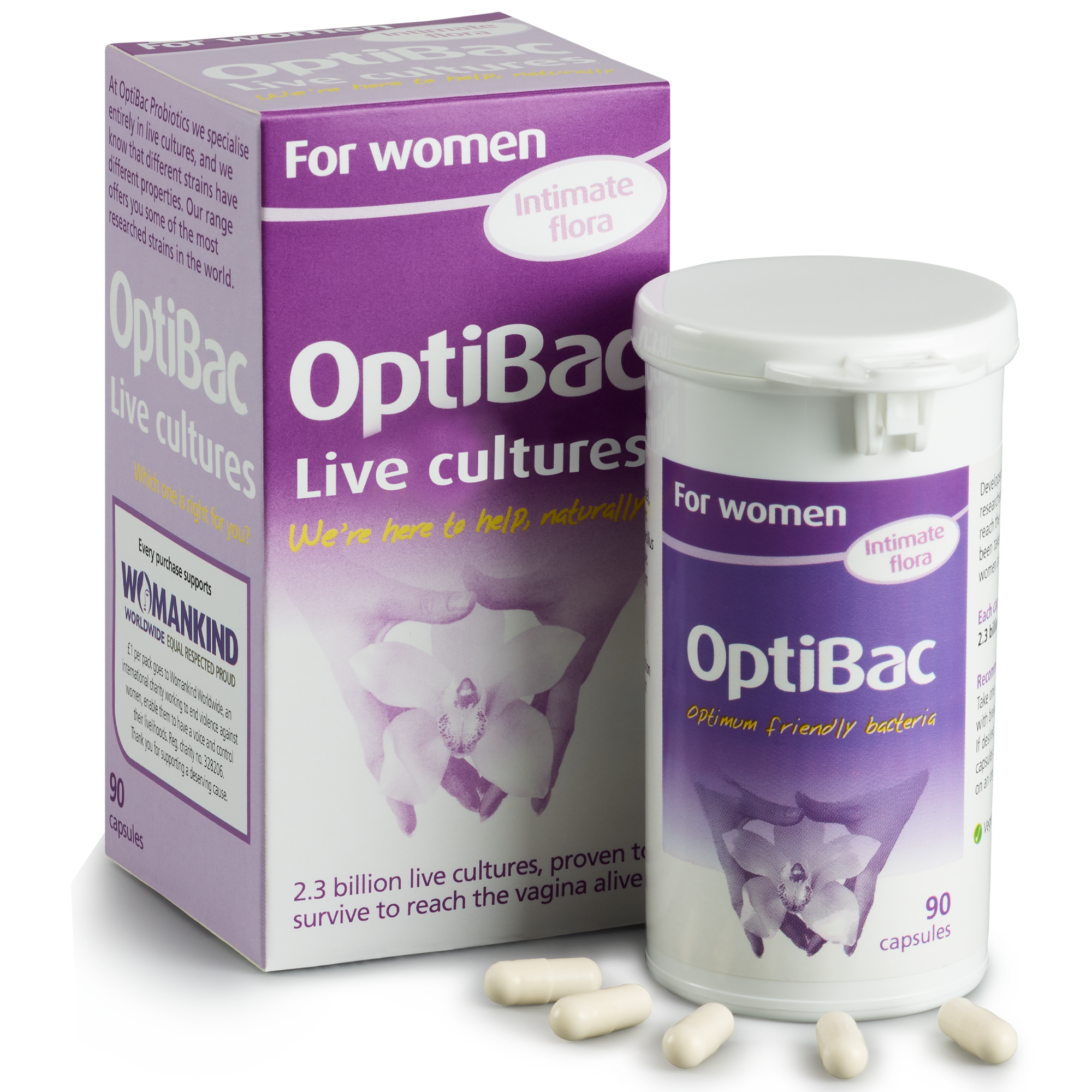 OPTIBAC probiotics For women 90 capsules