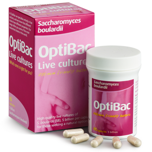 OPTIBAC probiotics Saccharomyces boulardii 40 capsules
