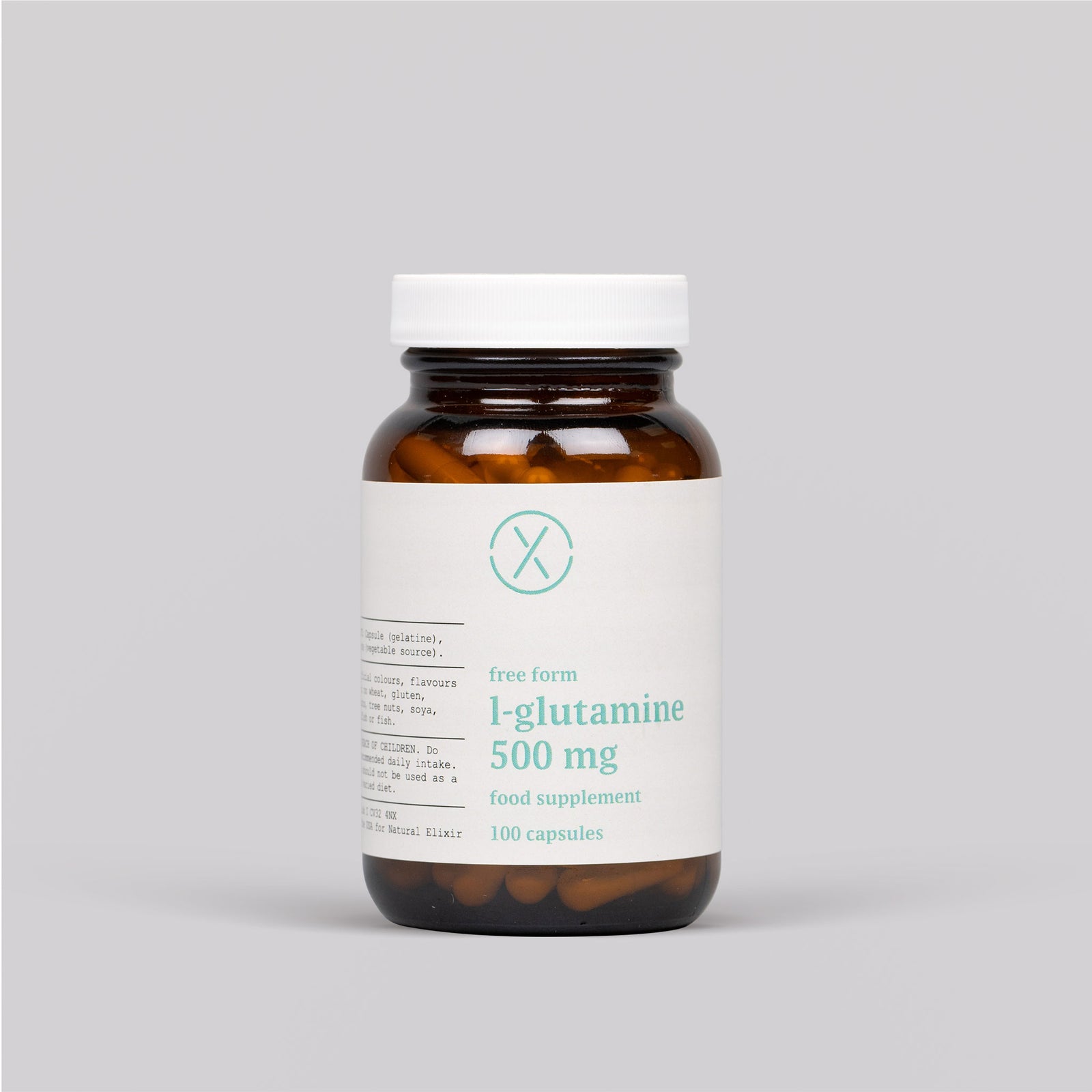 Elixir L-Glutamine 500 mg 100 Capsules