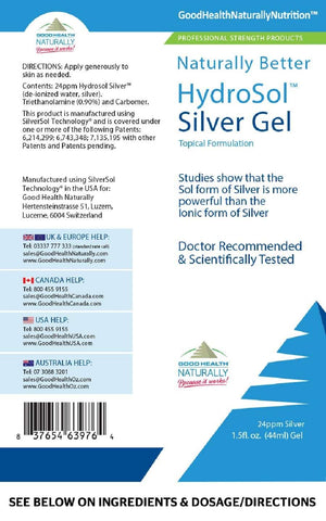 Hydrosol silver gel