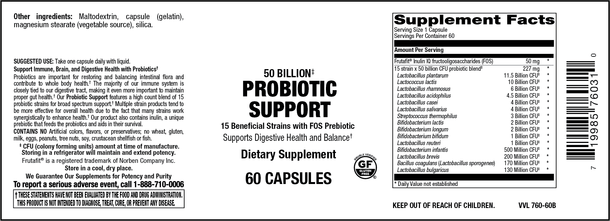 Elixir 50 Billion Probiotic Support 60 Capsules